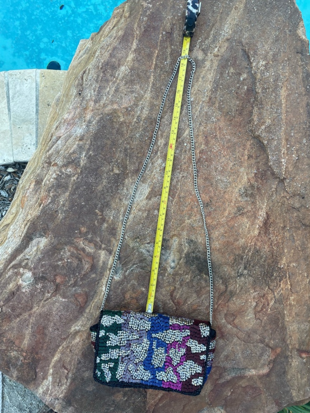 Zara “Party Glitter” Multi-Color Beaded Evening Crossbody Bag (CdlG) - Picture 8 of 10